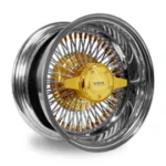 4PC SET 13x7 72 Spoke Straight Reverse Triple Gold