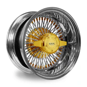 4PC SET 13x7 72 Spoke Straight Reverse Triple Gold