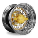 4PC SET 14x7 72 Spoke Cross Reverse Triple Gold