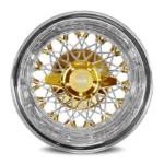 14x7 60 Spoke Triple Cross Lace Reverse Triple Gold