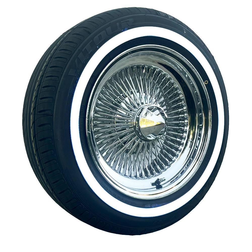 New 15×7” Chrome 100 Spoke Wire Wheels New 15×7” Chrome 100 Spoke Wire Wheels