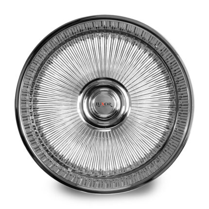 26" 180 Straight Lace Forged Alloy Wheel All Chrome with Floating Luxor Caps