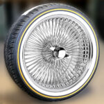 18X8” Chrome FWD 100 Spoke Wire Wheels