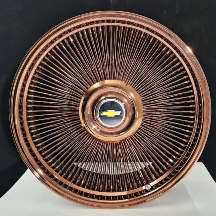 Upgrade your vehicle’s style with these ultra-premium 26″ Gold Wire Wheels, crafted for luxury, durability, and high-performance fitment. Featuring a precision-engineered bolt-on design, these wheels require no knock-offs or adapters, making installation simple and secure.